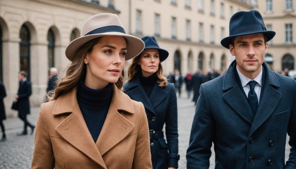 Nouvelle proposition : mode hivernale : associez chapeaux en feutre et manteaux pour un style éblouissant !